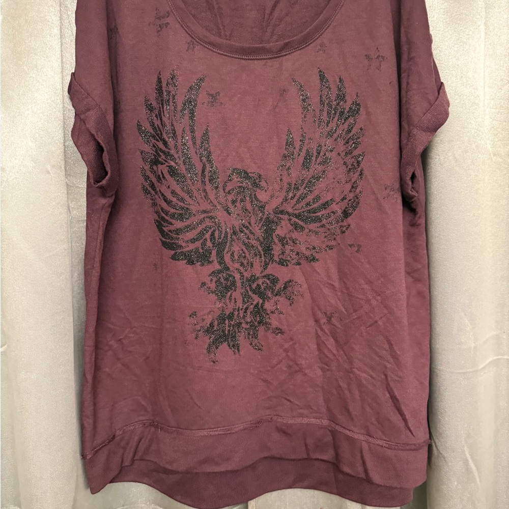Women's Maroon Graphic Tee